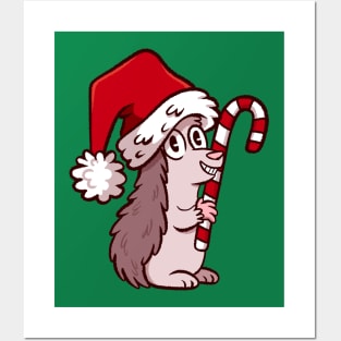 Christmas Hedgehog Posters and Art